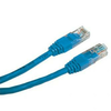 LAN omrežni kabel UTP patchcord, Cat.5e, RJ45 moški - RJ45 moški, 0,5 m, neekraniran, moder, varčen