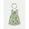 Mayoral Poletna obleka 1926 Zelena Regular Fit