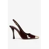 Čevlji s peto NINE WEST WFA3376-1 Rjava