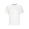 JACK & JONES Majica JCOCNZ črna/bela