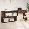 Kutni radni stol boja hrasta 200 x 50 x 76 cm konstruirano drvo