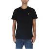 Črna majica s kratkimi rokavi Lyle & Scott