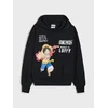 Sinsay - Oversize duks sa kapuljačom i printom One Piece - crno