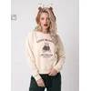 Sinsay - Crewneck duks sa pamukom - nude džins