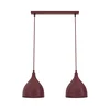 Luster na sajli NOAK CLASSIC 2xE27/15W/230V bordo