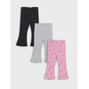 Sinsay - Pamučne zvonaste helanke 3 pack - roze