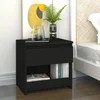Noćni ormarići 2 kom crni 40 x 30 x 39 cm konstruirano drvo