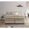 MID.YOU POSTELJA BOXSPRING 180 cm x 200 cm , leseni material krem barve