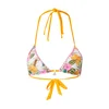 Banana Moon Bikini zgornji del temno zelena/oranžna/svetlo roza/bela