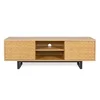 TV miza v hrastovem lesu Woodman Camden Herringbone