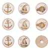 Rayher. Leseni okraski Na morju, 3,5cm, samolepilni, set 9