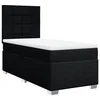 Vidaxl Box spring postelja z vzmetnico črn 90x190 cm blago