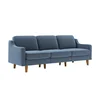 ATELIER DEL SOFA Sofa sa 3 sedišta Robin Extra 3 Ocean Blue Walnut