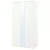 VIHALS Garderober s 2 vrata, bela, 105x57x200 cm