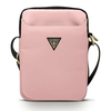 Originalna Guess torba Nylon Triangle za mobilne naprave do 10 inčev - roza