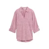 TOM TAILOR Bluza temno roza/bela