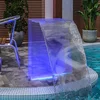 Fontana za bazen s RGB LED svjetlima akrilna 51 cm