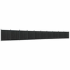 Vidaxl Ograjni panel siv 1737x186 cm WPC