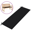 Jastuk za vrtnu klupu crni 150x50x4 cm od tkanine Oxford