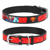 WAUDOG Usnjena ovratnica Superman DC COMICS črna 44-58 cm, širina: 35 mm