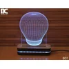 Black Cut 3D Lampa Sijalica RGB