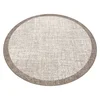 eoshop Preproga SIZAL FLOORLUX KRUH 20401 okvir vzorec šampanjec/taupe ( - Velikost: krog 120 cm)