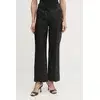 Weekend Max Mara Hlače iz tkanine Malizia 2615131112 Črna Regular Fit
