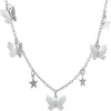 Ogrlica Star Butterfly - Srebrna KP35486