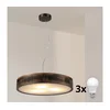 Brilagi - LED lestenec na kablu CARVALHO SMOKEY 3xE27/60W/230V hrast premer 47,5 cm