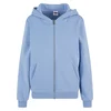 Womens zip-up hoodie Fluffy Hoody light blue