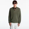 Pulover FRED PERRY Waffle Stitch Half Zip Jumper Lrl Wrth Green M
