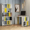 Hanah home Polica 120x75,4x60?cm Belo-Žuta
