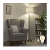 Brilagi - LED stojeća lampa CERIA 1xE27/40W/230V prečnik 45 cm siva/matni hrom