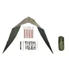 shumee Bushmen easy Tarp 4x4 zelena ponjava 4x4,4m, 26 zank s priborom