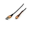 Secomp Roline GOLD Lightning to USB Cable for iPhone iPod iPad with Smartphone support function 1 m