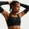 NIKE Športni nederček SWIFT  črna
