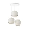 Luster na sajli BOHO 3xE27/60W/230V bela