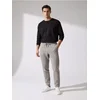 Sinsay - Pantalone straight fit - svetlo siva