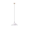 MAXLIGHT P0505 - Viseći LED luster VULCANO na sajli, LED/5W/230V, prečnik 30,5 cm, bela