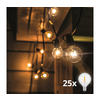 Brilagi - LED spoljašnja dekorativna girlanda GIRLANDA 25xE12 20m crna IP44 topla bela