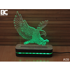 Black Cut 3D Lampa Orao, Zelena