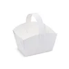 Poročni kolački (PAP-Recy) z ročajem beli 10 x 8 x 6 cm [50 kosov]
