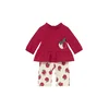 Mayoral Komplet bluza in legice 2634 Rdeča Regular Fit