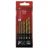 DEDRA-EXIM 6-delni set svedrov za kov HSS + kobalt + TiN, 135° WITS06