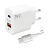 REDLINE Punjač sa USB-C kablom, 1 x USB-A, 1 x USB-C, 35W - GL-35-AC+CC-1M(60W)