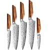 Set Damaskovih Kuhinjskih Noževa AW-39266 – Smeđa KP39266