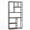 Costway 5-nadstropna knjižna polica 30x90x180 cm rustikalno rjava