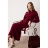 Trendyol Modest Ženska haljina Tctaw24Eb00023, Bordo