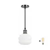 BRILAGI - LED luster na sajli RETRO GLASS 1xE27/60W/230V prečnik 20 cm crna/bela