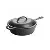 LODGE visoka ponev s pokrovom 26 cm Cast Iron, 2,83 l, induk